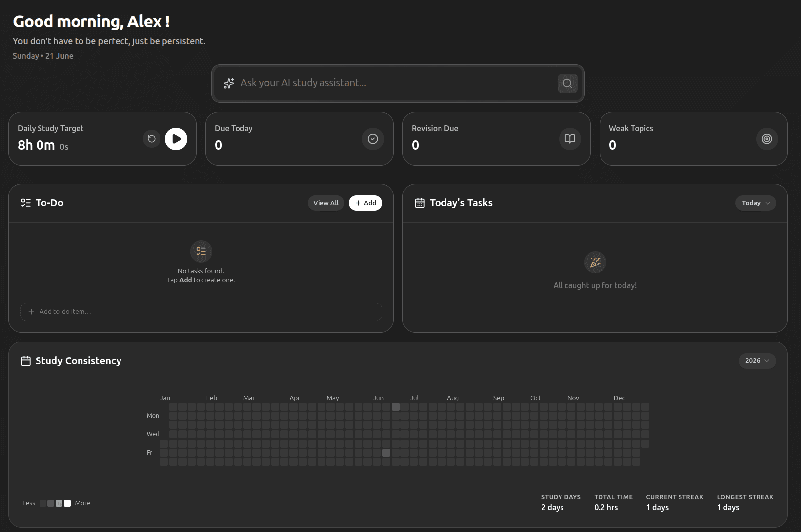 AI Focus Stats & Timer