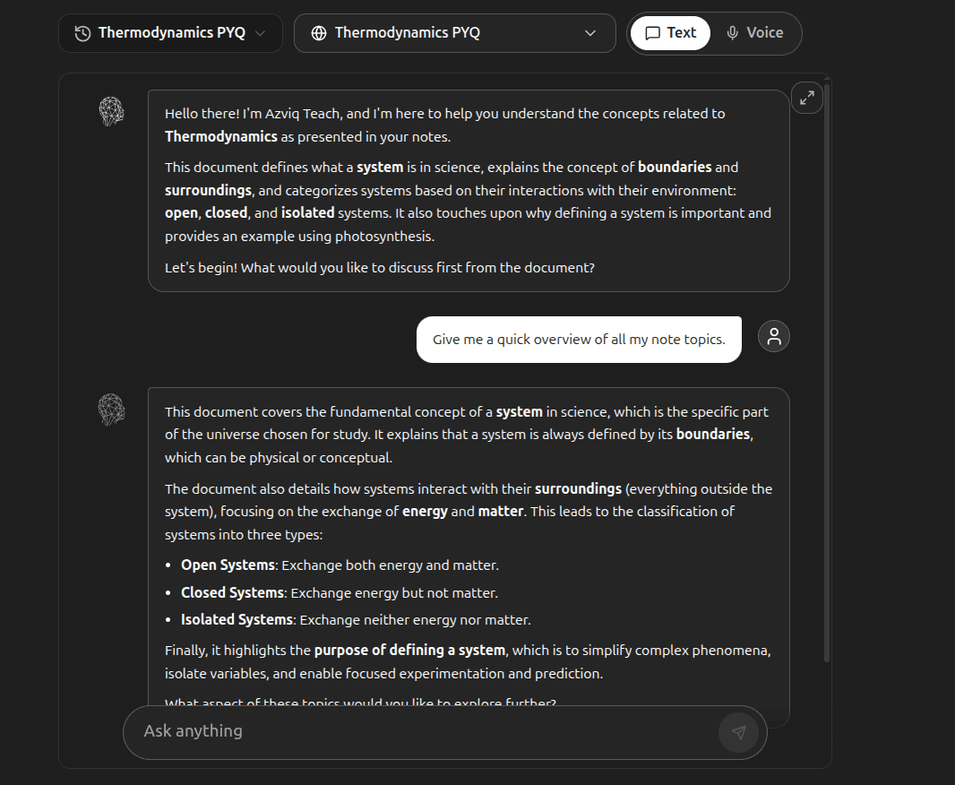 Interactive AI Teacher